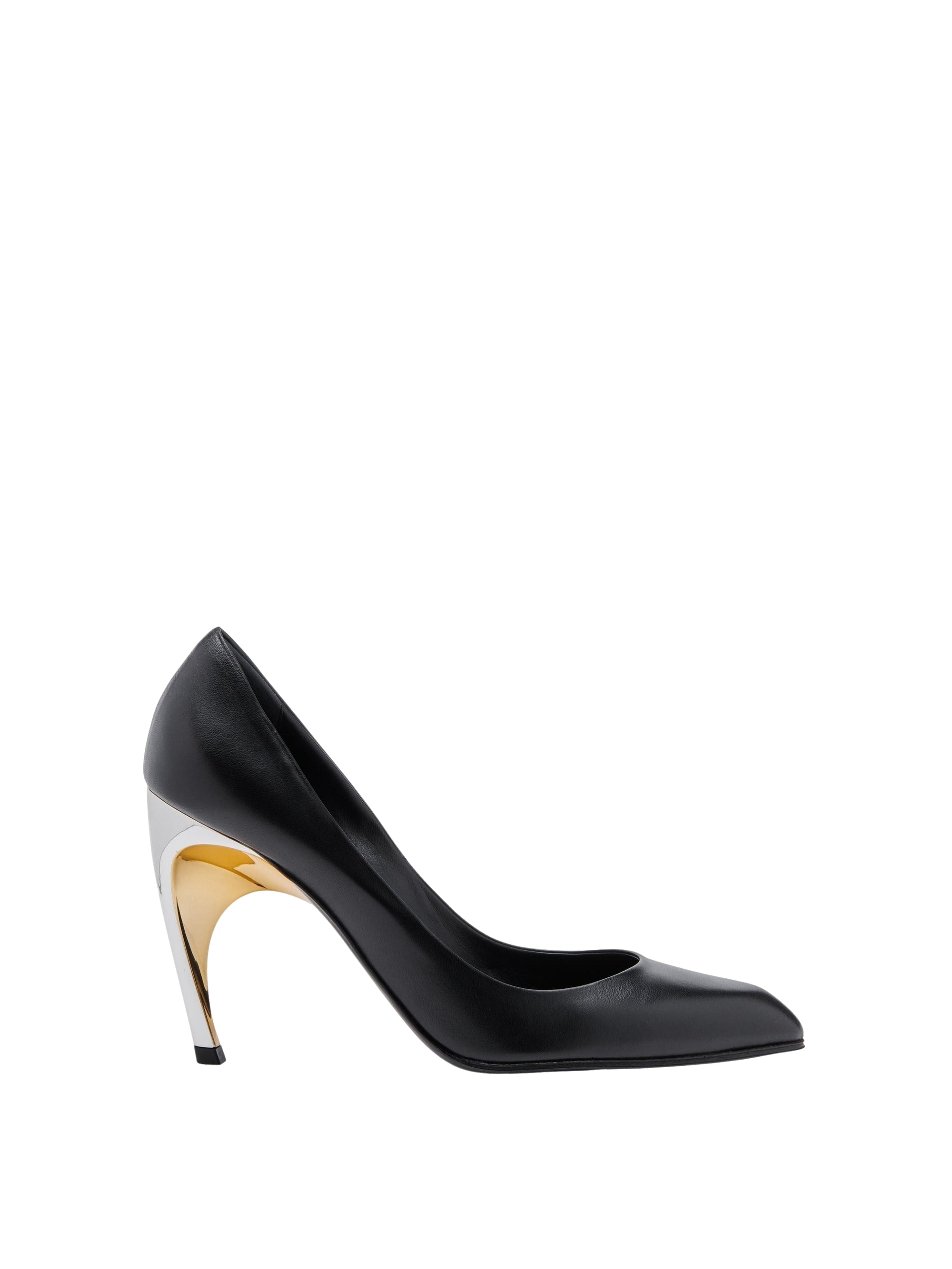 Escarpins Armadillo 95 en cuir - Black Silver Gold