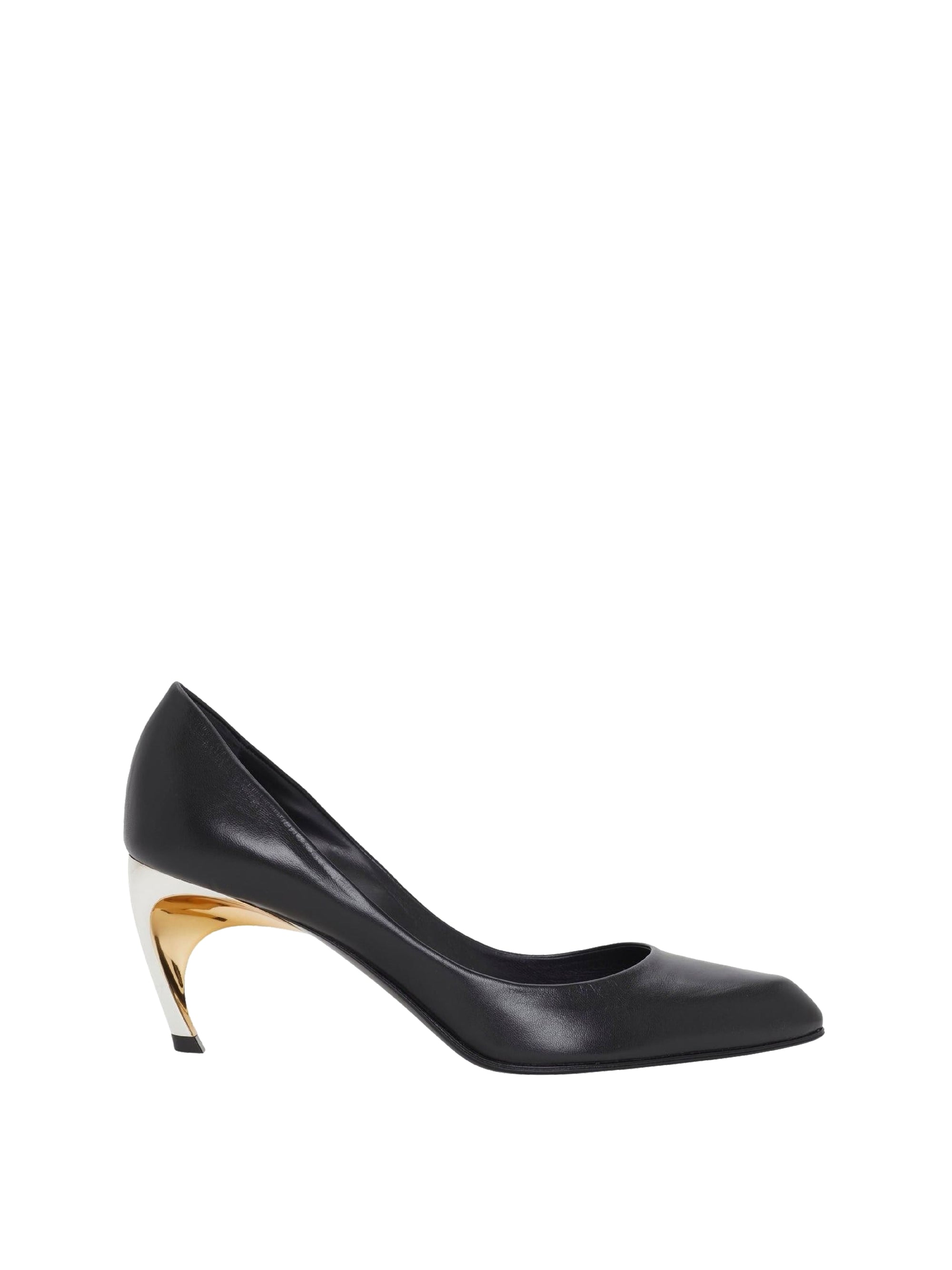 Escarpins Armadillo 95 en cuir - Black Silver Gold
