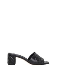 Mules à talons 55 en cuir - Black