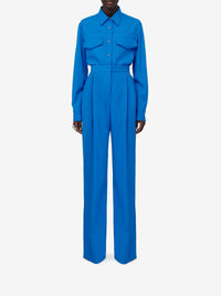 Chemise à poches en laine - Lapis Blue