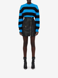 Jupe courte en cuir - Black