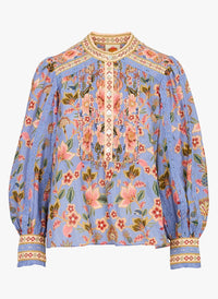 DJV_Superbloom Blue Chemises & Blouses - Superbloom Blue
