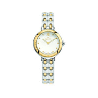 Moorea steel and gold watch 29 mm - White