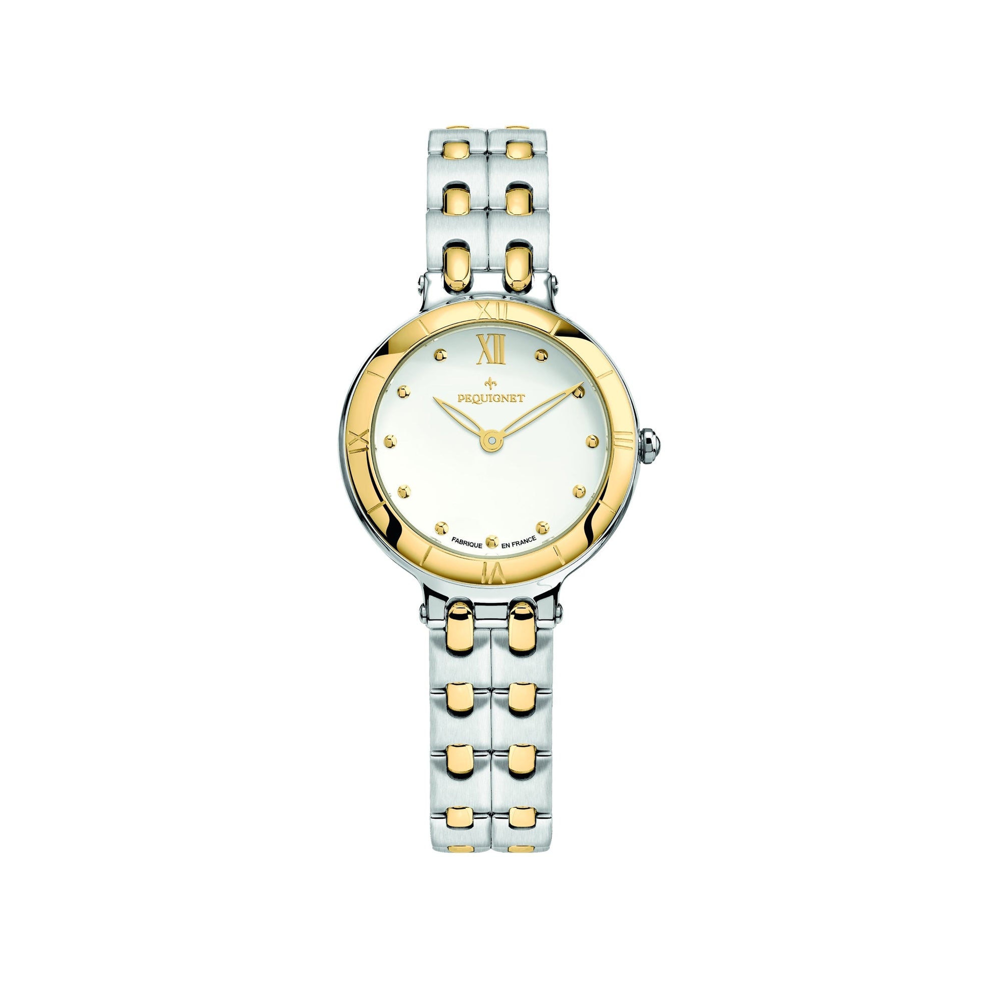 Moorea steel and gold watch 29 mm - White