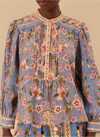 DJV_Superbloom Blue Chemises & Blouses - Superbloom Blue
