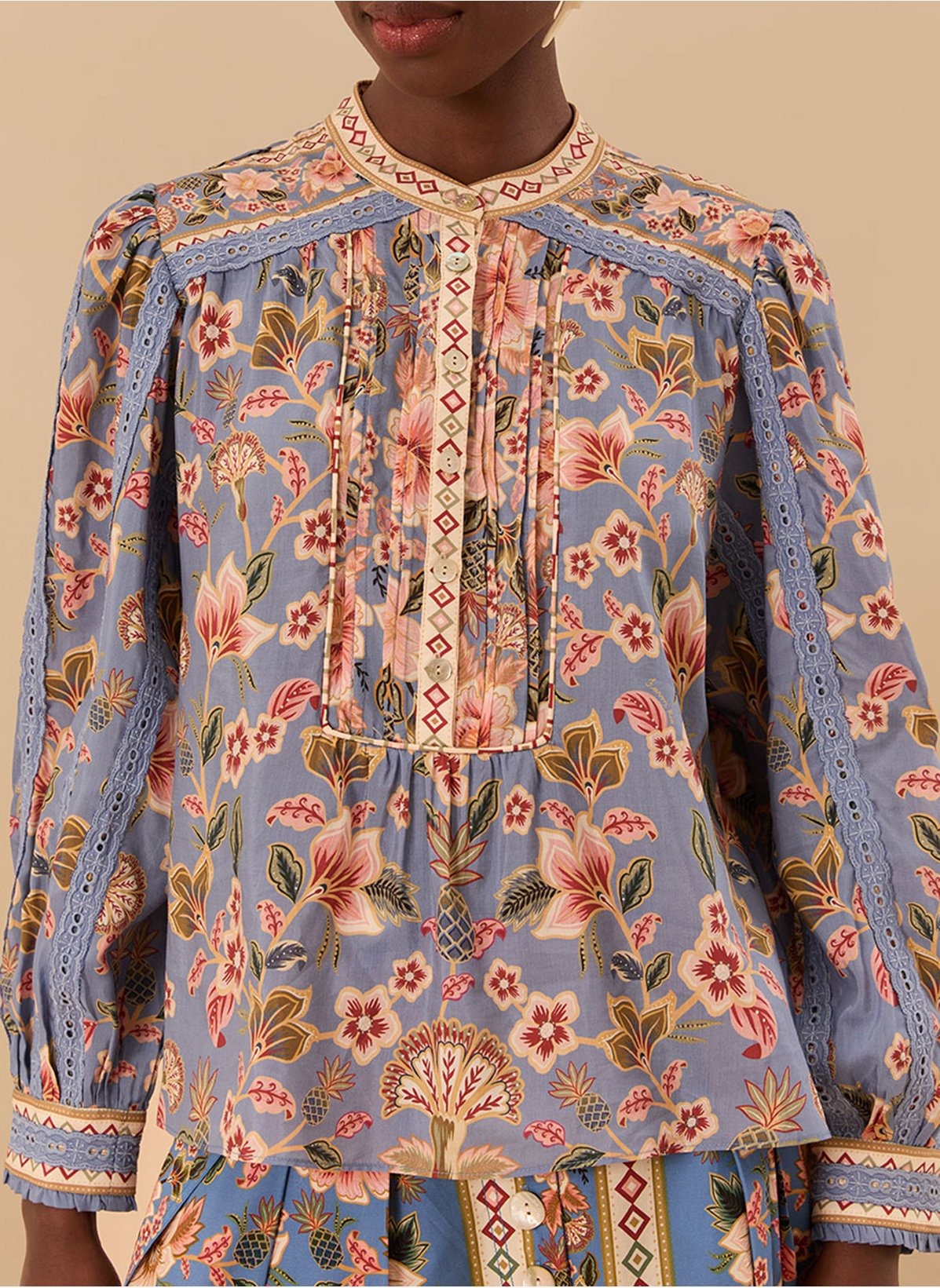 DJV_Superbloom Blue Chemises & Blouses - Superbloom Blue