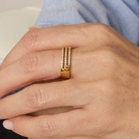 PT1_PrixTroca:980€_VentesTroca:0_QtyTroca:1_ST:0%_Bague Cosmic Spell en Or jaune 18K sertie de diamants - Jaune