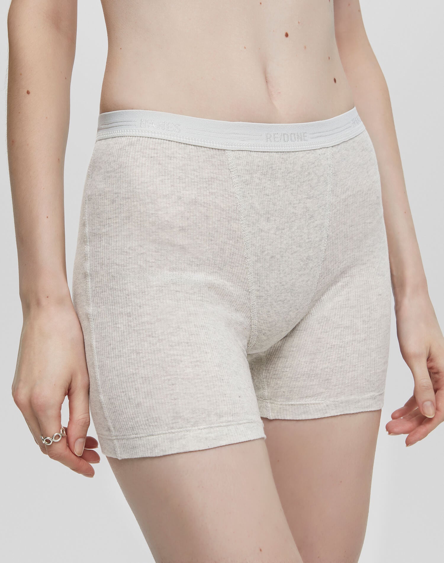 Boxer côtelé - Heather Grey