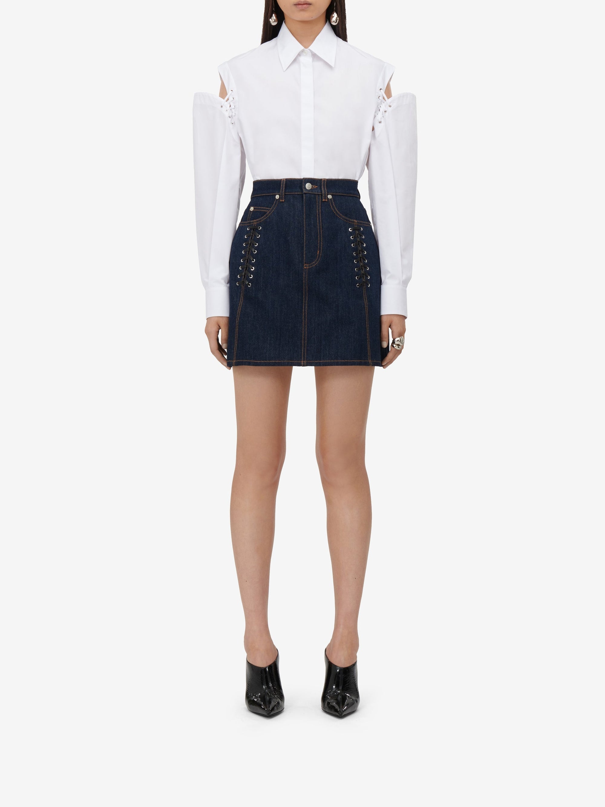 Chemise à lacets - Optical White