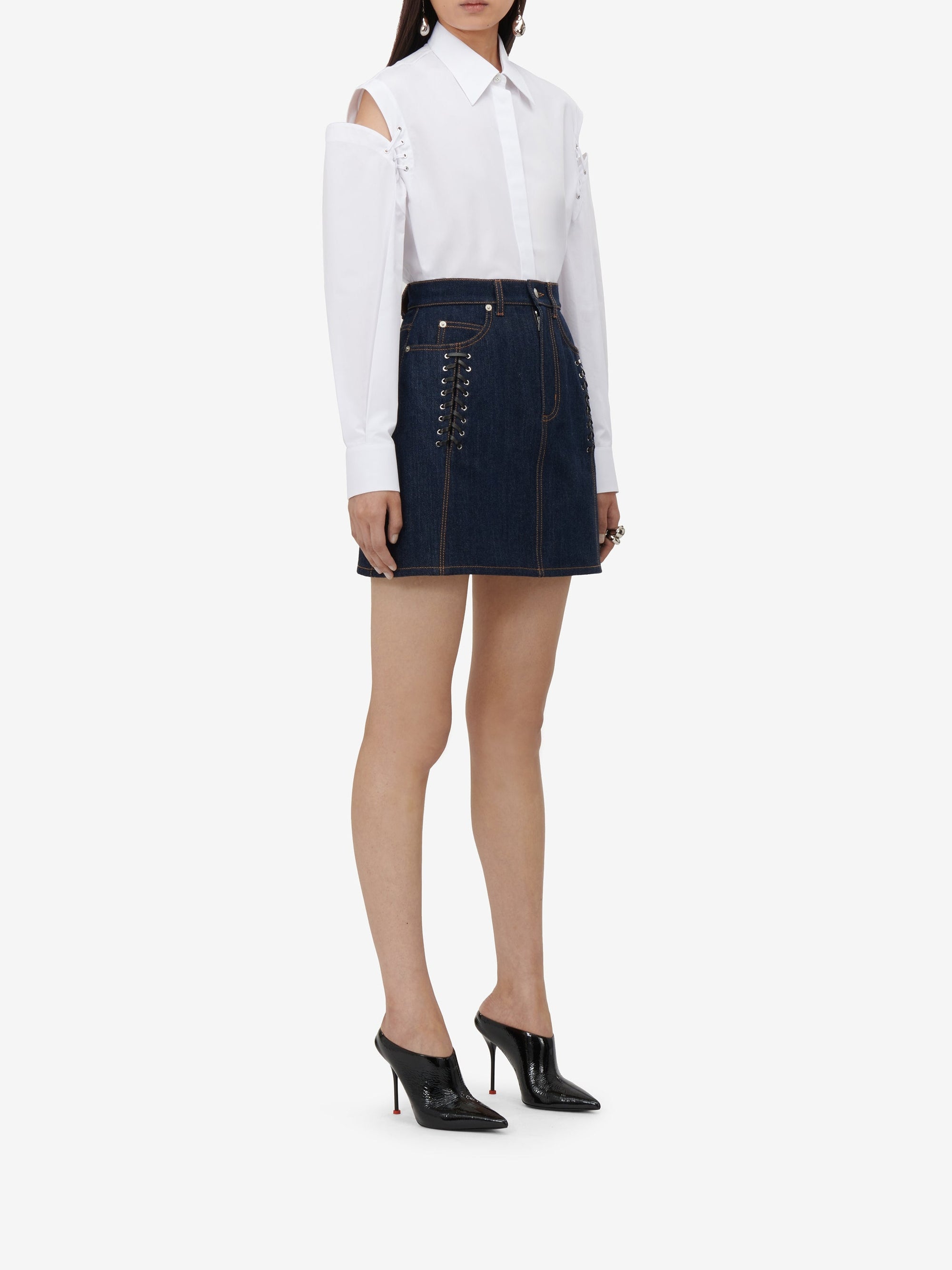 Chemise à lacets - Optical White