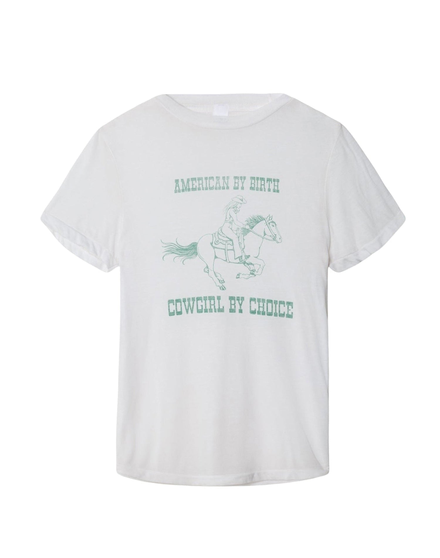 Cowgirl Burnout T-shirt - Optic White