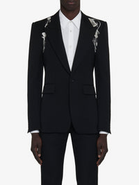Blazer à double boutonnage en laine - Black