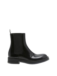 Bottines Chelsea en cuir - Black Silver