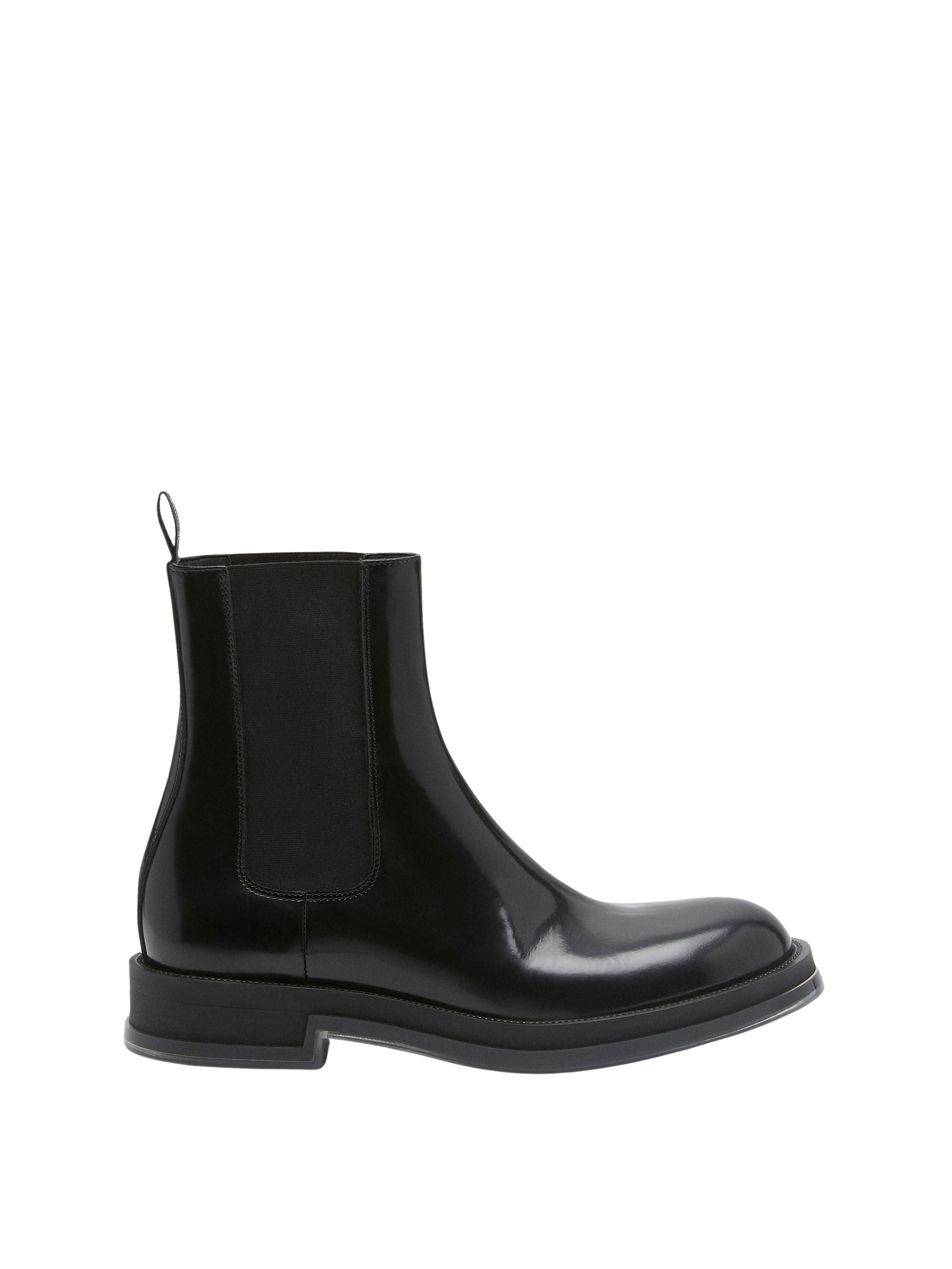 Bottines Chelsea en cuir - Black Silver