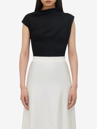Blouse sans manches asymétrique - Black