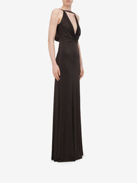 Robe à col bénitier - Khaki