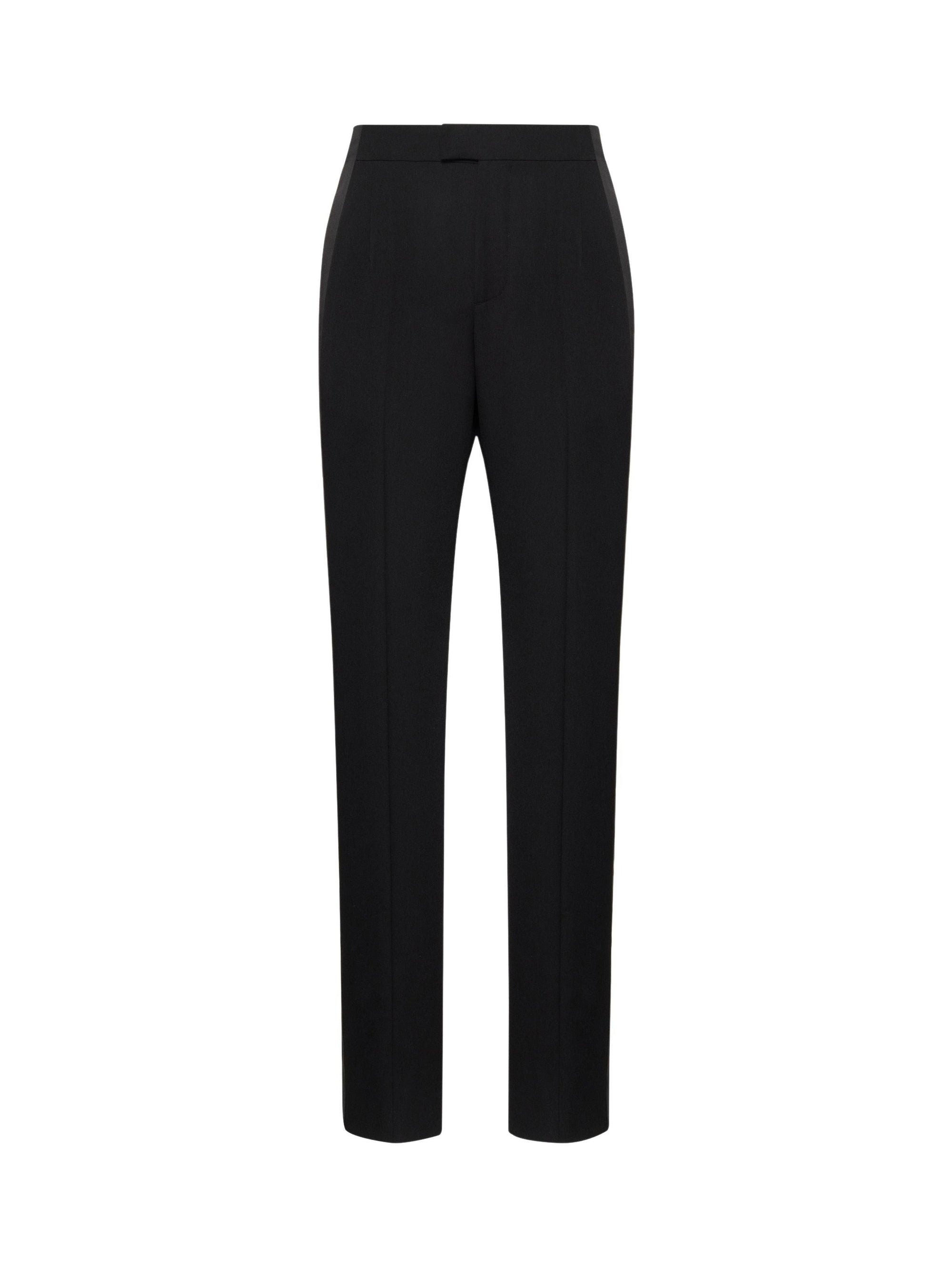 Pantalon avec poches en laine - Black