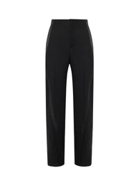 Pantalon à rayures en laine - Black