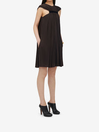 Robe courte drapée - Khaki