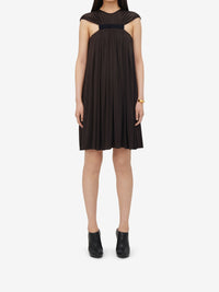 Robe courte drapée - Khaki