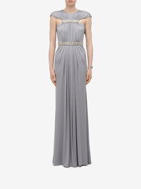 Robe avec broderie - Silver Grey