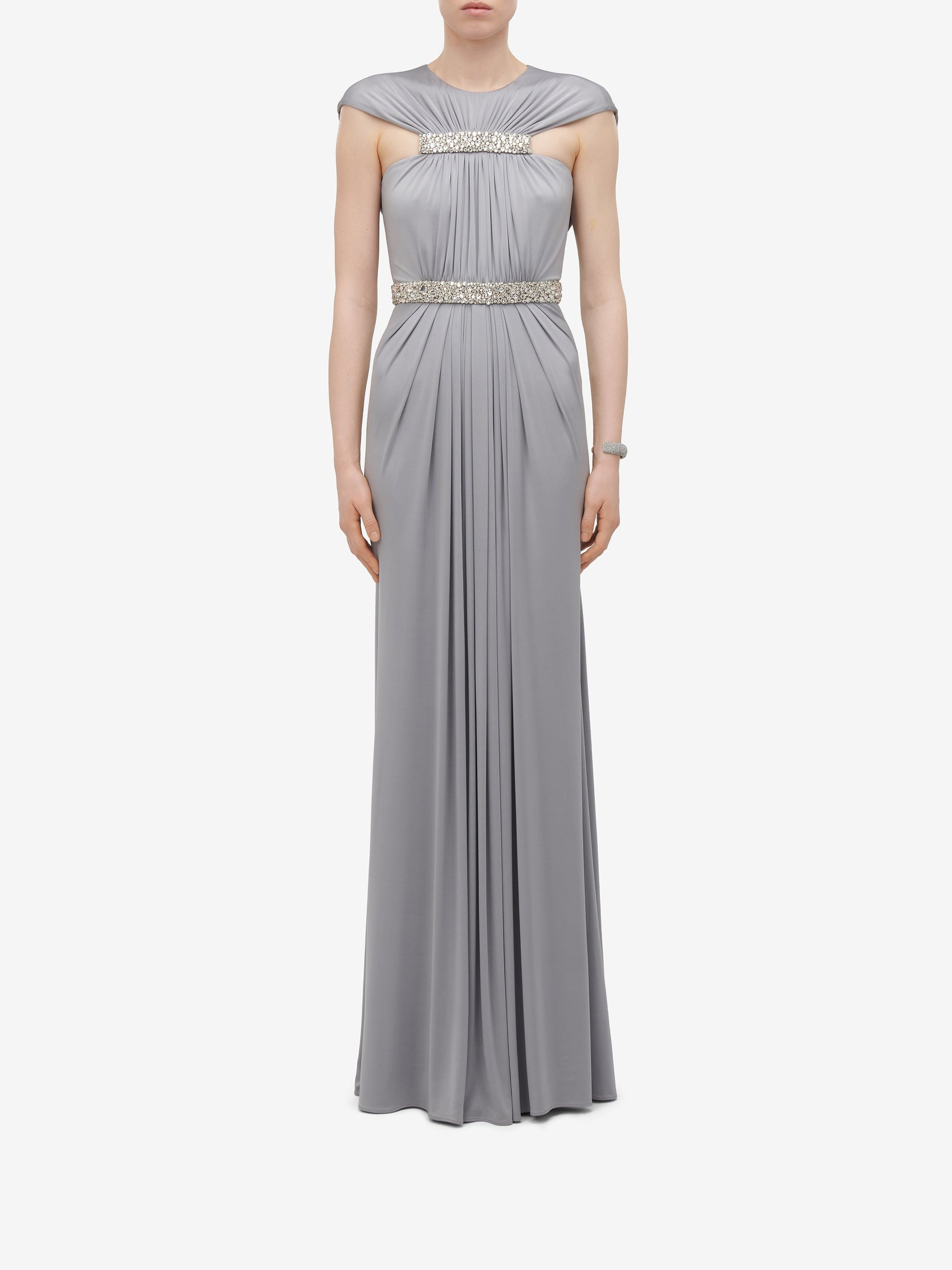 Robe avec broderie - Silver Grey