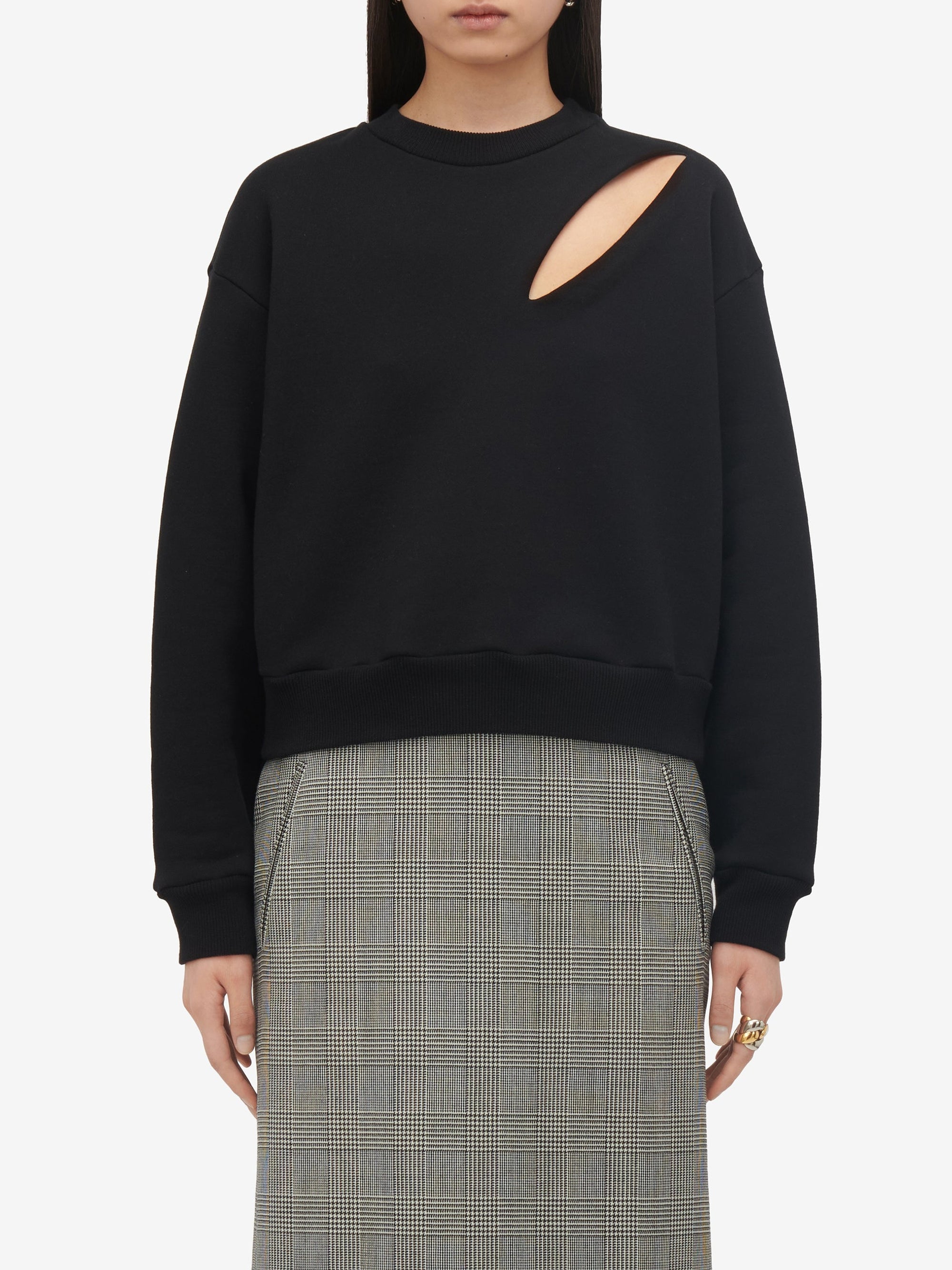 Sweatshirt fendu - Black