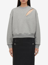 Sweatshirt fendu - Pale Grey Melange