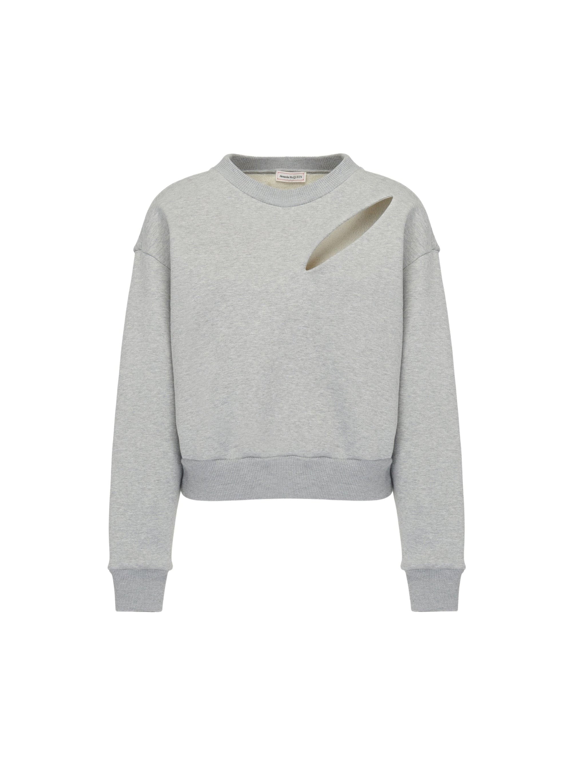 Sweatshirt fendu - Pale Grey Melange