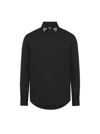 Chemise avec broderie - Black