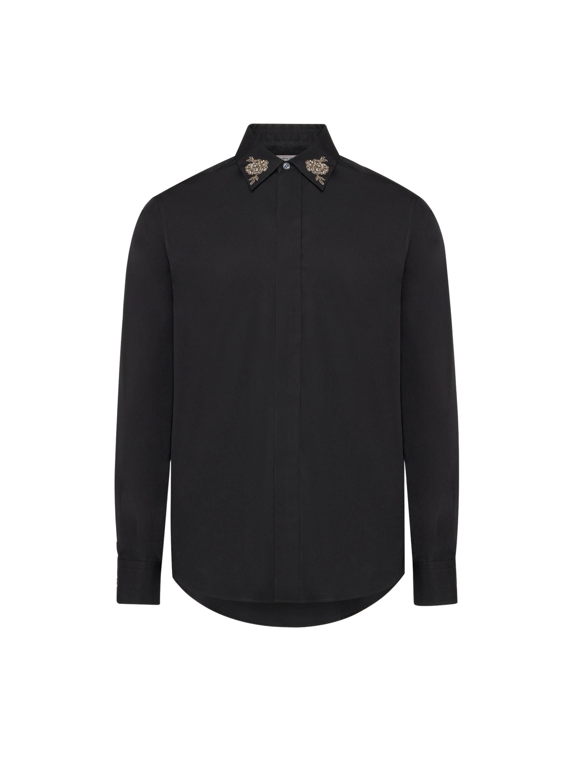 Chemise avec broderie - Black