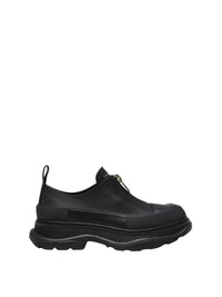 Sneakers zippées en cuir - Black