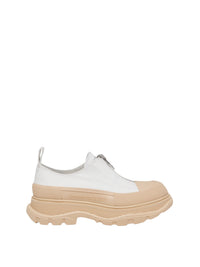 Sneakers zippées en tissu - White Oat