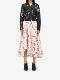 Jupe midi asymétrique - Ice Pink