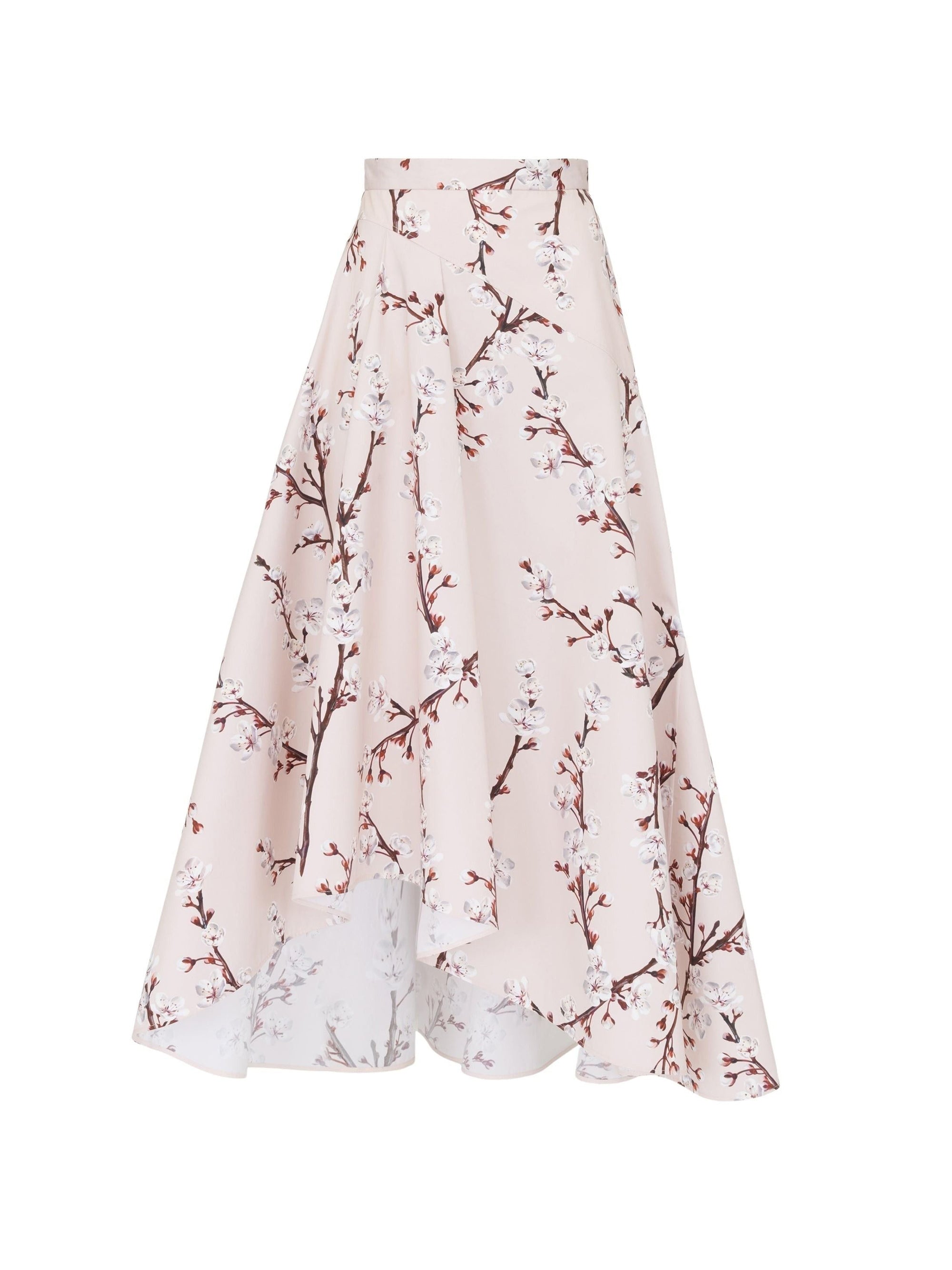 Jupe midi asymétrique - Ice Pink