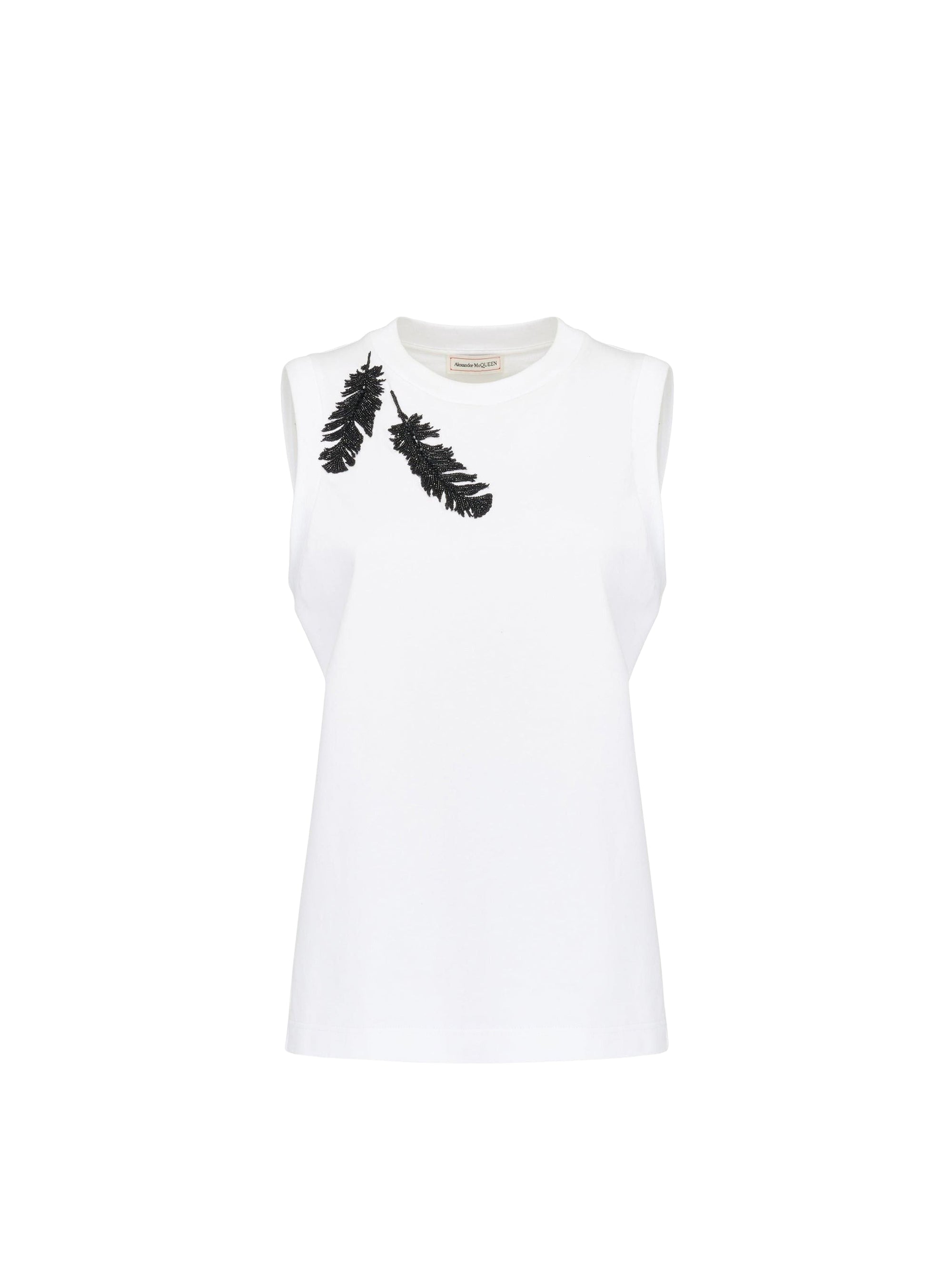 Débardeur avec broderie - Optical White