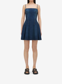 Robe courte en denim - Dark Stone Wash