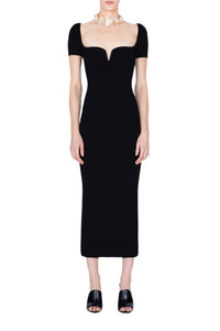Short Sleeve Gaia Dress - Black