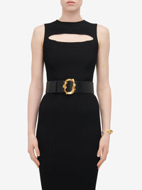 Robe midi fendue - Black