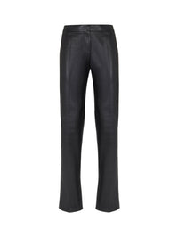 Pantalon slim en cuir - Black