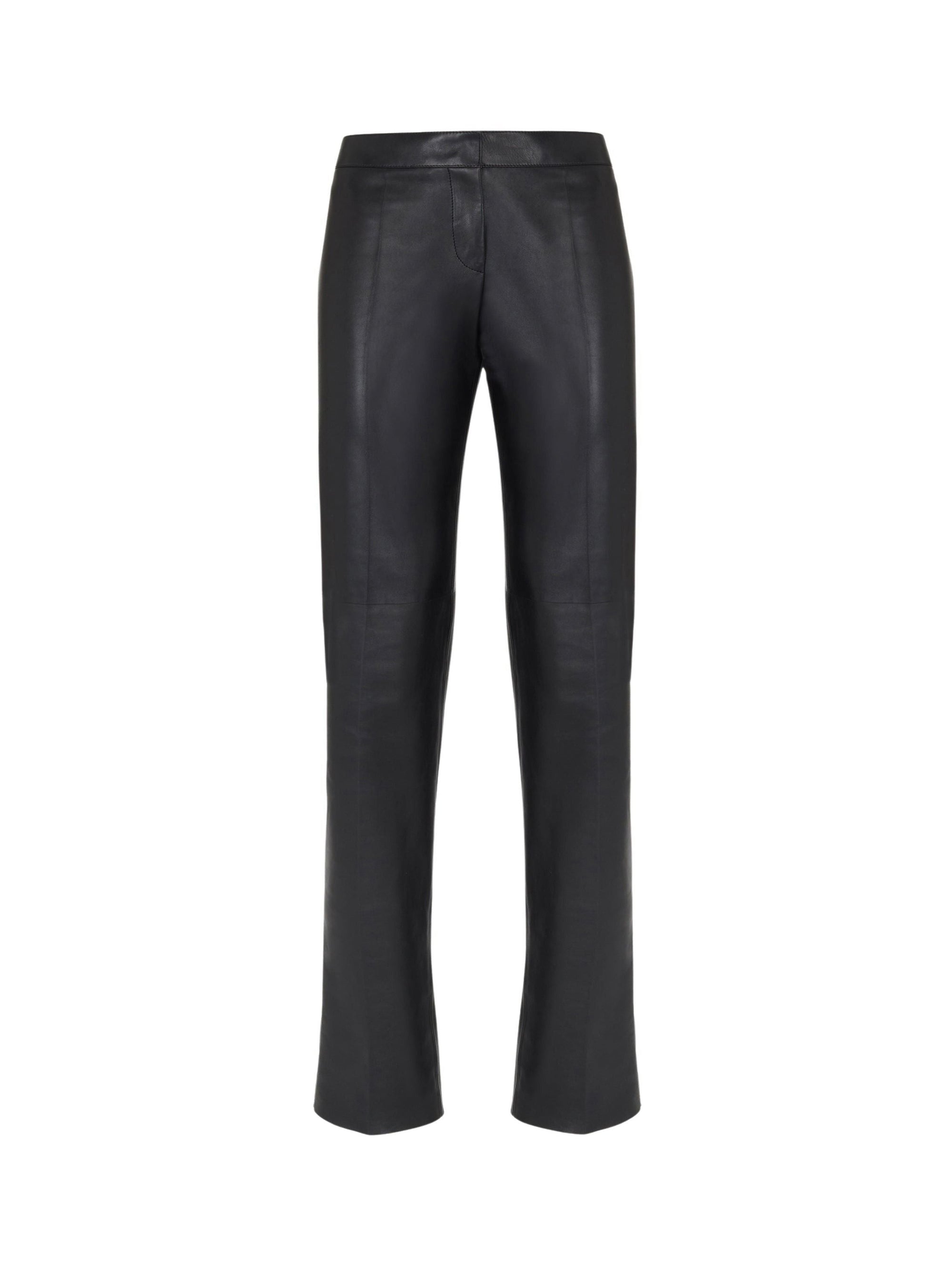 Pantalon slim en cuir - Black