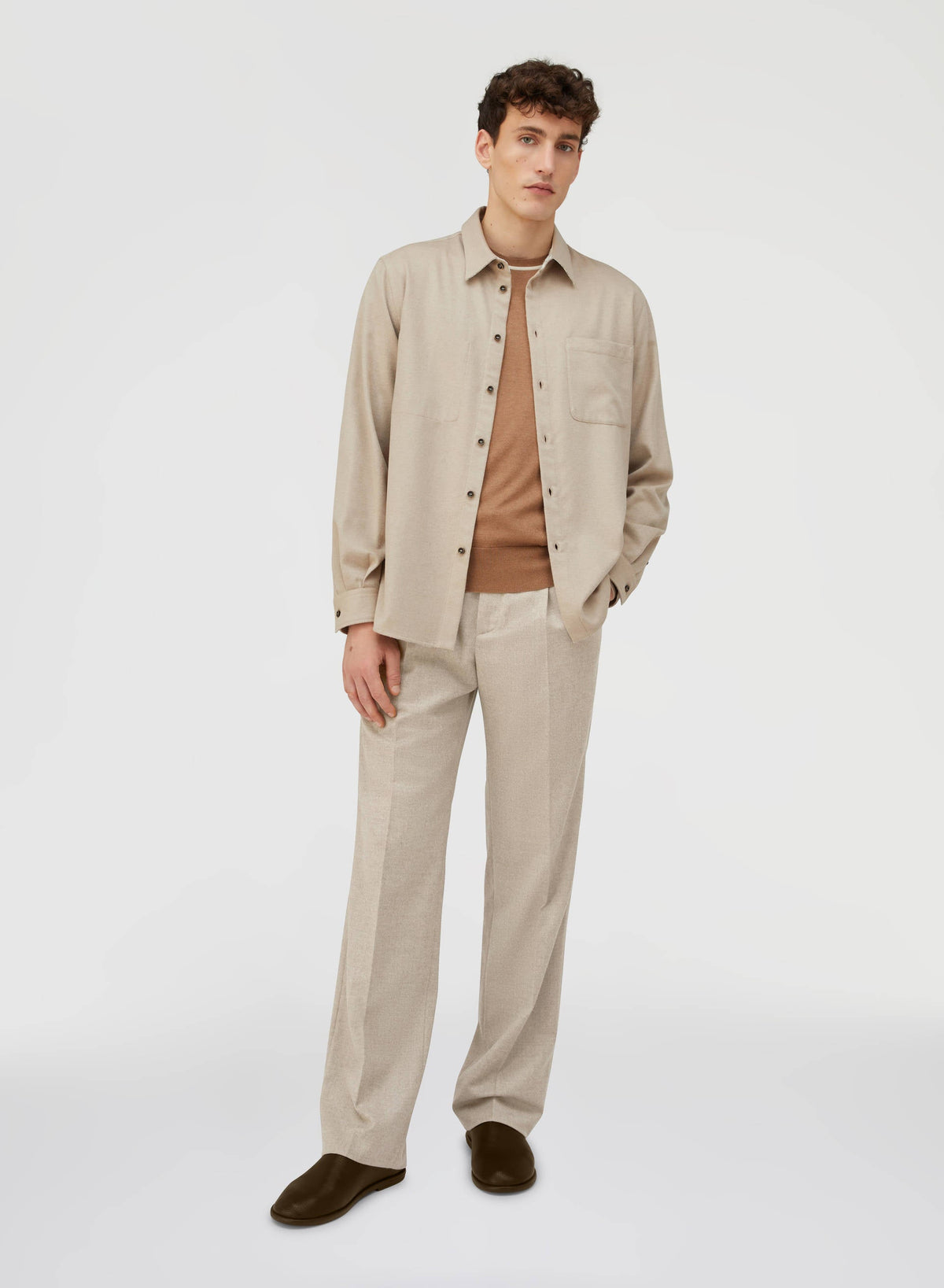 NATURAL RELAXED PANTS