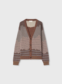 AMARANTO JACQUARD CARDIGAN