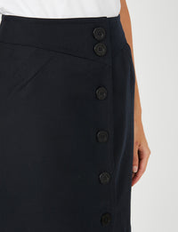 1qty RELIQUAT 90€ 0%  / Jupe trapèze Estelle - Blue Navy
