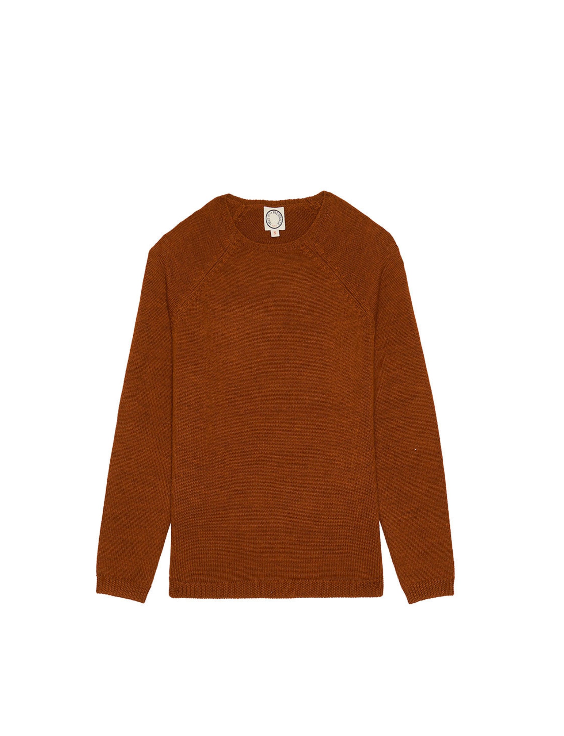 1qty RELIQUAT 75€ 0%  / Pull col rond Achille en laine - Rust