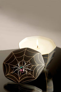 Black widow candle in porcelain - Black