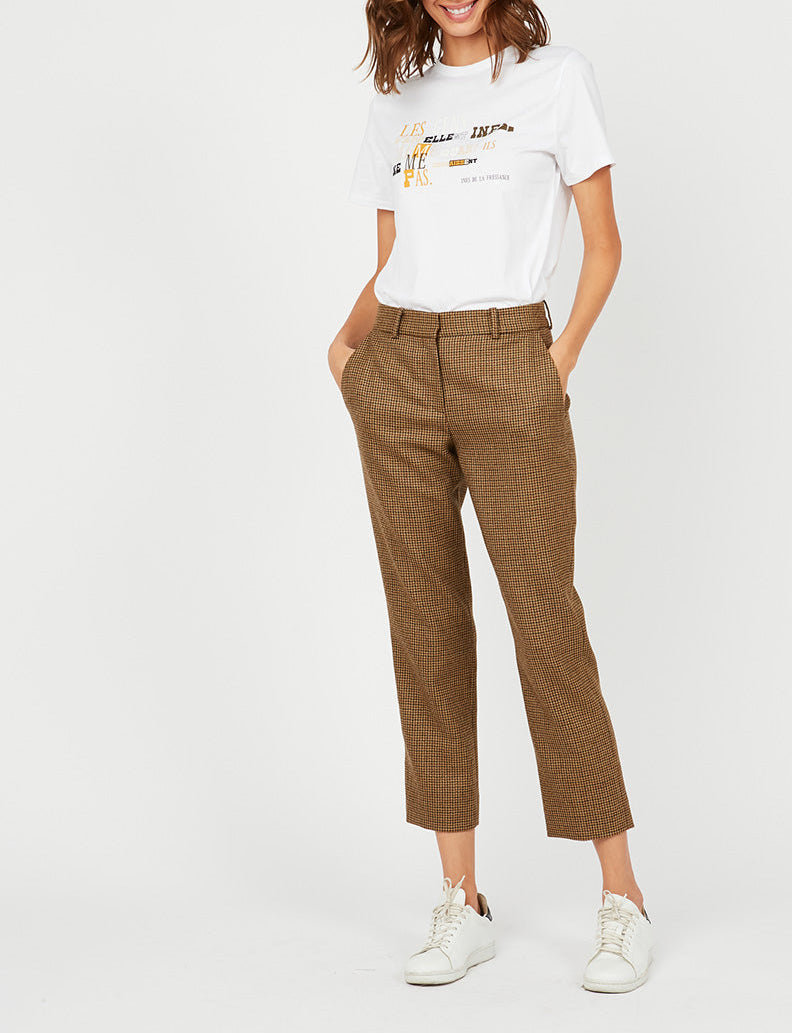 1qty RELIQUAT 75€ 0%  / Pantalon ajusté Audrey en laine - Multicolor