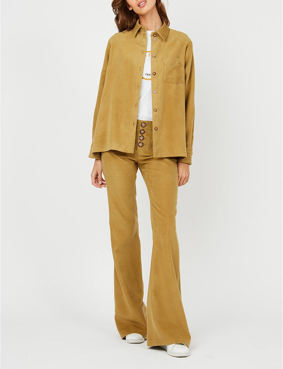 1qty RELIQUAT 75€ 0%  / Pantalon flare Charlotte - Khaki