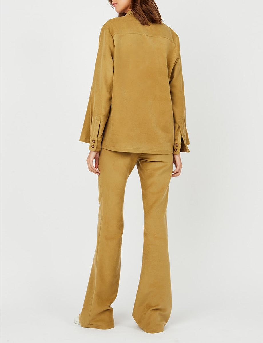 1qty RELIQUAT 75€ 0%  / Pantalon flare Charlotte - Khaki