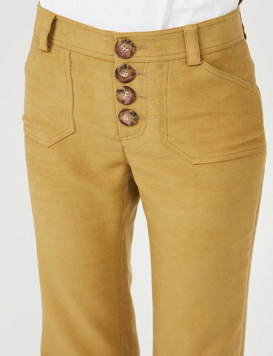 1qty RELIQUAT 75€ 0%  / Pantalon flare Charlotte - Khaki